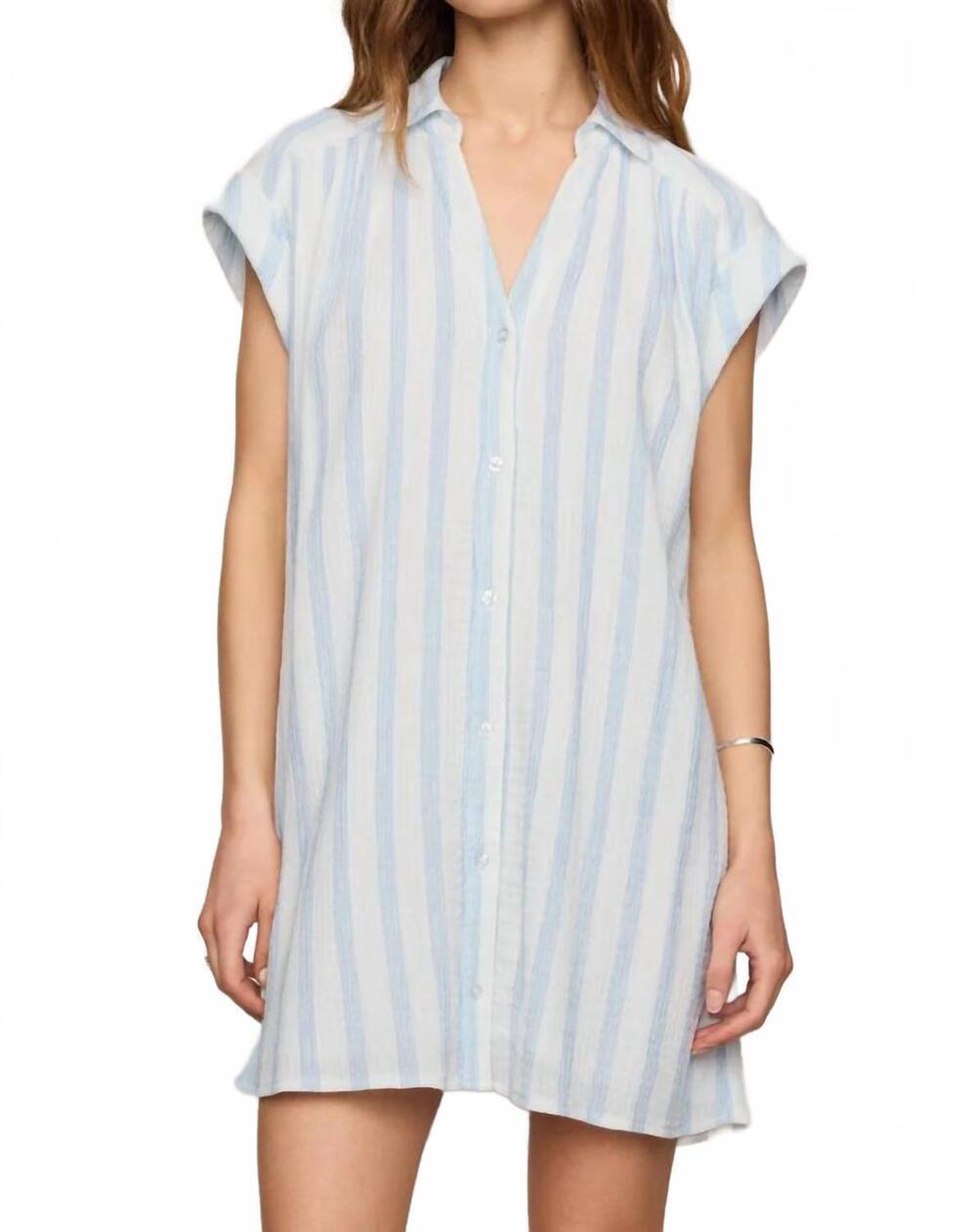 NEW Z SUPPLY women's shellbound striped dress in blue